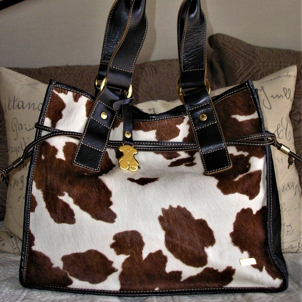 Tous Medium Cowhide Leather Tote NEW